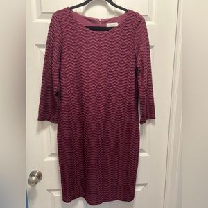 Calvin Klein Size 12 Knee Length Dress with 3/4 sleeves